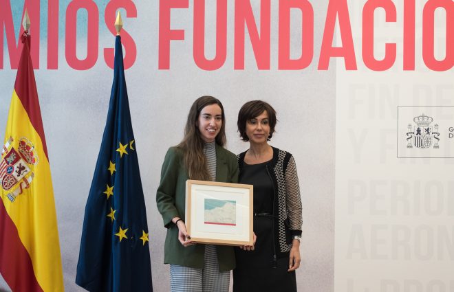 Nuestra compañera Cristina Sanz premiada por la Fundación ENAIRE por su Trabajo Fin de Grado